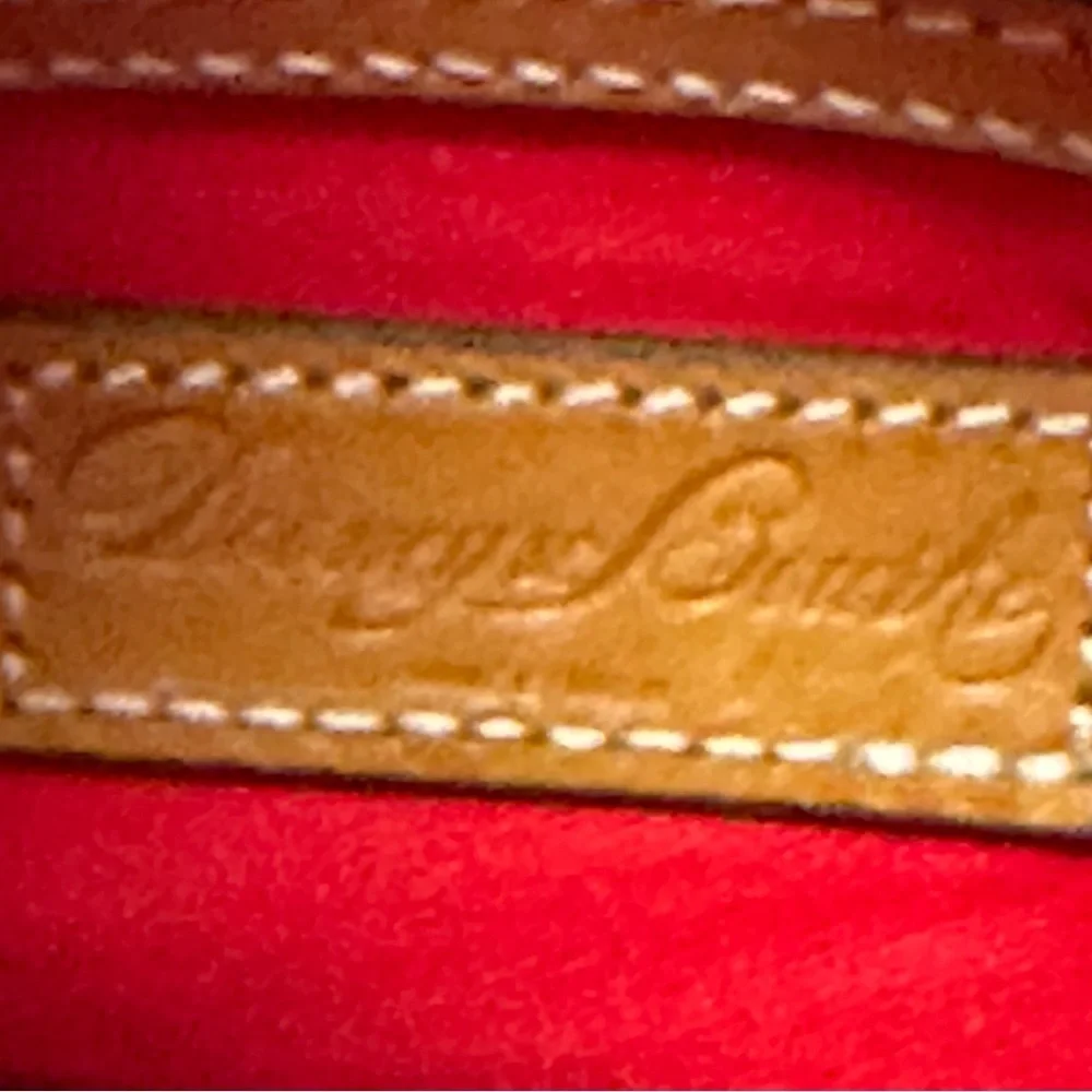 Dooney & Bourke Orange & Tan Detachable Strap Satchel, NWOT + Dust Bag - Picture 8 of 12